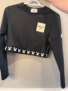 Lacoste Black Minecraft Logo Tee